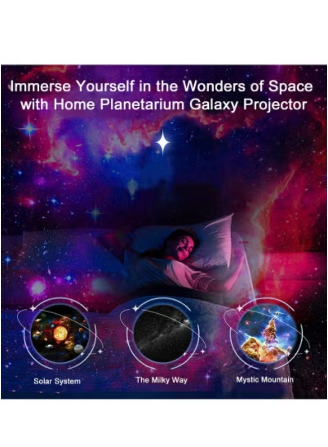 JAJEEK 12 in 1 Star Night Light Planetarium Projector for Kids & Adults | 360° Rotating Galaxy Projector with Solar System Discs | Home Ceiling Projector Light with Constellations, Planets & Astronomical Themes | Ideal Gift for Bedroom, Study, or Nursery - Image 3