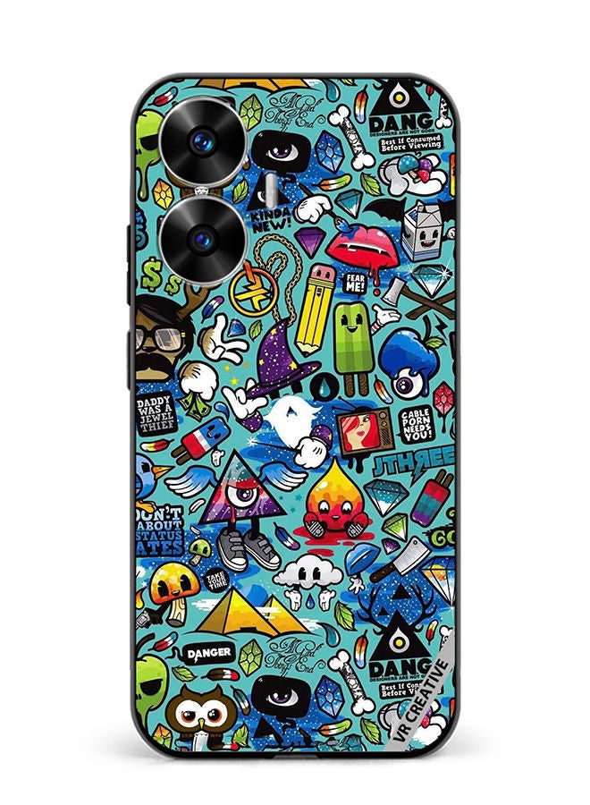 VR CREATIVE Protective Case Cover For Realme C55 Design Multicolour - Image 1