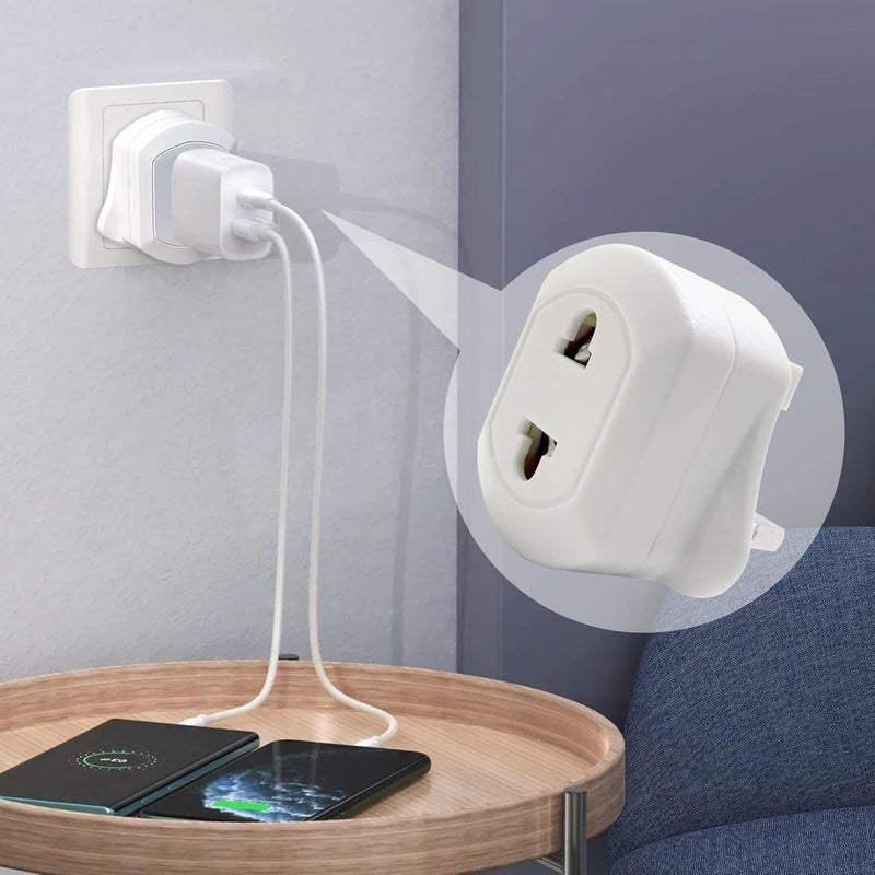 SWIUKPHE 2 Pack UK Shaver & Toothbrush Plug Adapter, Universal Bathroom Plug Adaptor for Shavers and Toothbrushes, Compatible Plug Adaptor UK - Image 4