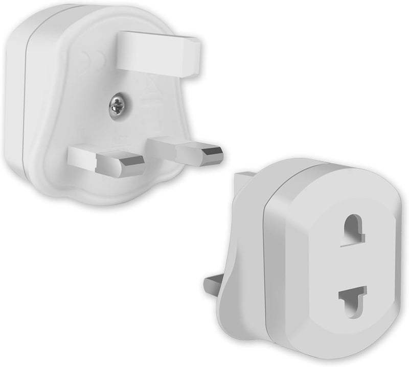 SWIUKPHE 2 Pack UK Shaver & Toothbrush Plug Adapter, Universal Bathroom Plug Adaptor for Shavers and Toothbrushes, Compatible Plug Adaptor UK - Image 1
