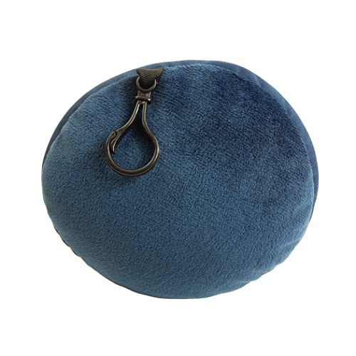 Wolf Essentials Microbead Bolster Tube Travel Pillow - Compact Neck Roll Pillow for Airplane, Car, or Home - Soft Lumbar Support Pillow - Navy - Image 2