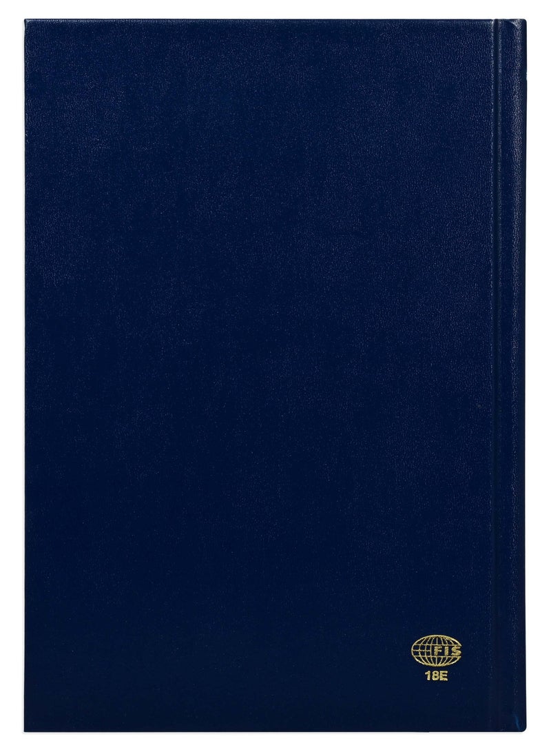 FIS Fis 2025 A5 Diary,Vinyl, English  1 Side Padded Blue -FSDI18E25BL  - Image 4
