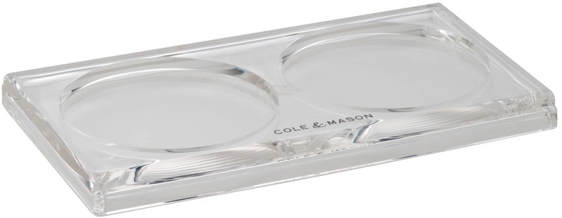 COLE & MASON Cole And Mason Salt And Pepper Mill Tray Acrylic - Image 1