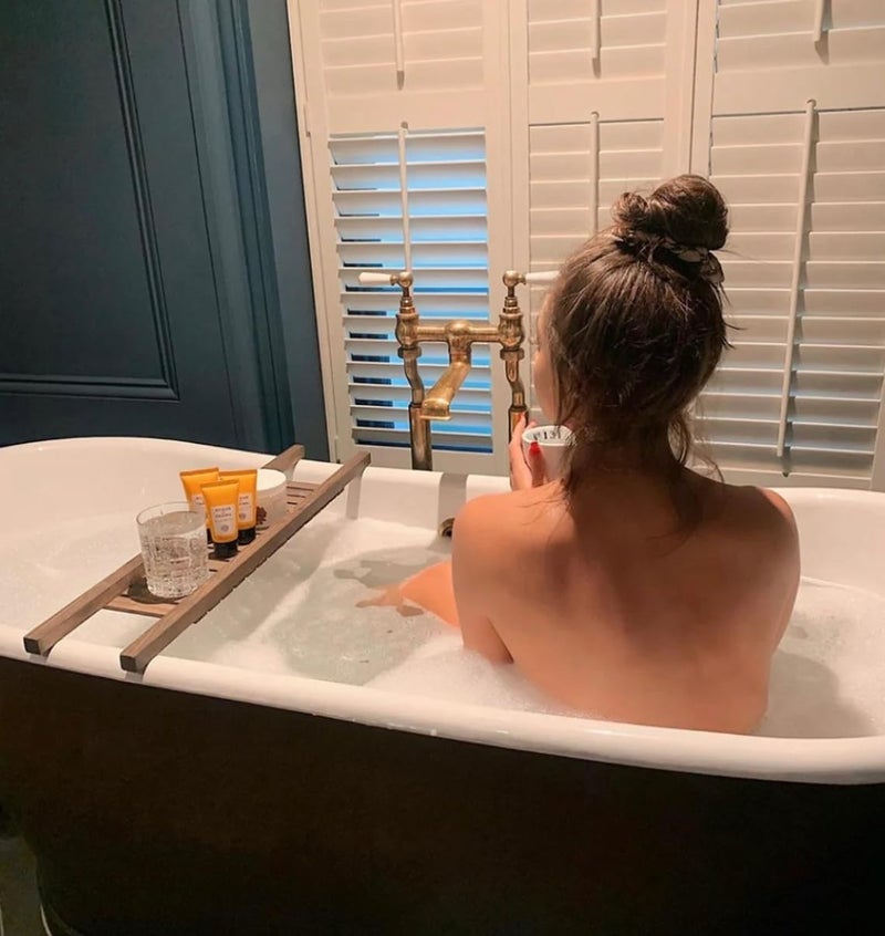 RuPS Modern Solid Wood Bathtub Tray/Bath Caddy/Bath Shelf for Bathroom, Pool, Premium Spa Home Light Weight Shelf, Wooden Shower Shelf/Bath Table, Pool Tray. - Image 2