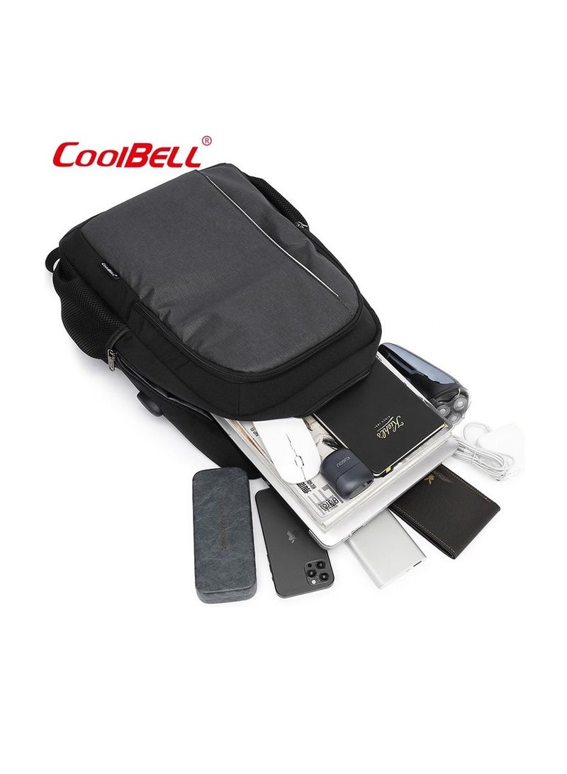 CoolBELL CoolBell CB8237-15.6in Laptop Backpack, Fashion Men Women Upscale School Work Picnic Travel Waterproof Backpack - Image 2