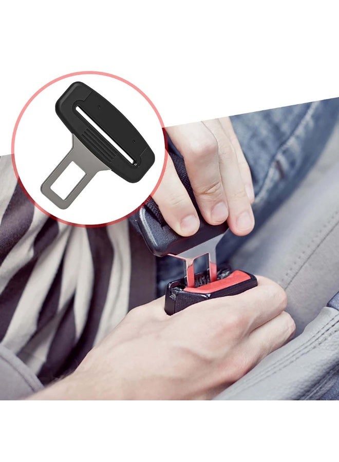 LEBOCADO 4pcs Car Seat Belt Clips, Seat Belt Insert Metal Tongue, Car Seat Belt Clip Extender Adapter for Additional Length Simple Plug and Use Design - Image 2