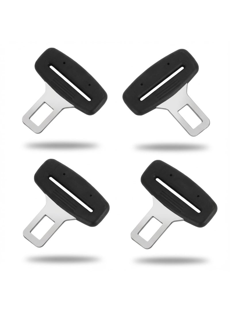 LEBOCADO 4pcs Car Seat Belt Clips, Seat Belt Insert Metal Tongue, Car Seat Belt Clip Extender Adapter for Additional Length Simple Plug and Use Design - Image 1
