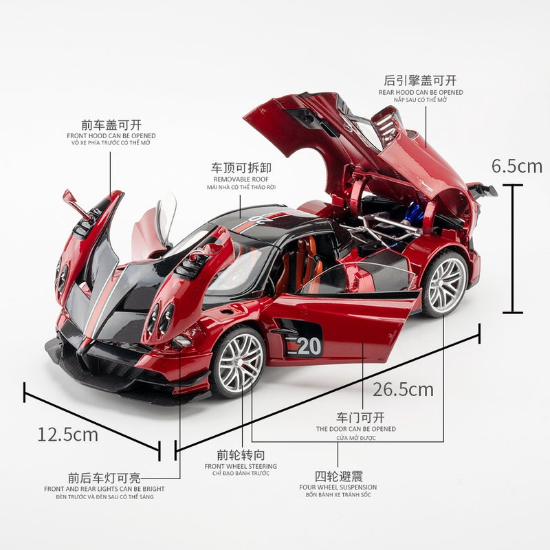 (Foam Box) Simulation 1 To 18 Pa Garney Alloy Car Model Decoration Collection Gift Toy Delivery - Image 4