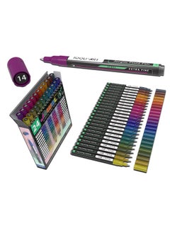 TOOLI-ART TOOLI-ART Acrylic Paint Markers Paint Pens Special Colors Set For Rock Painting, Canvas, Fabric, Glass, Mugs, Wood, Ceramics, Plastic, Multi-Surface. Non Toxic, Water-based (JEWEL XF)  - Image 1