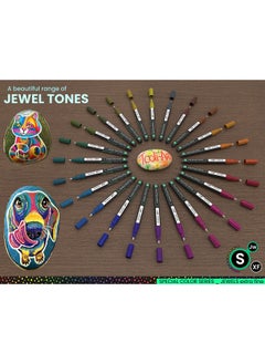 TOOLI-ART TOOLI-ART Acrylic Paint Markers Paint Pens Special Colors Set For Rock Painting, Canvas, Fabric, Glass, Mugs, Wood, Ceramics, Plastic, Multi-Surface. Non Toxic, Water-based (JEWEL XF)  - Image 3