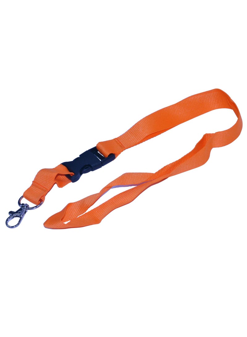 FIS 10-Piece FIS Lanyard Orange with Metal Hook & Plastic Buckle, 2X90cm - FSNAPOR/10 - Image 2