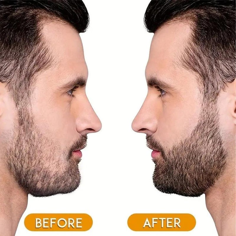 Beard Pen, Black Beard Filler  Pencil for Men, Waterproof Sweatproof Beard Coloring Pen, 24 Hours Long Lasting Beard Filler, Micro Fork Tip Beard Gap Filler, Natural Look Beard Enhancement - Image 4