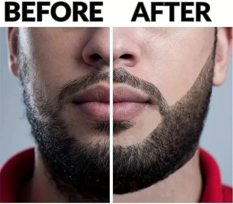 Beard Pen, Black Beard Filler  Pencil for Men, Waterproof Sweatproof Beard Coloring Pen, 24 Hours Long Lasting Beard Filler, Micro Fork Tip Beard Gap Filler, Natural Look Beard Enhancement - Image 1