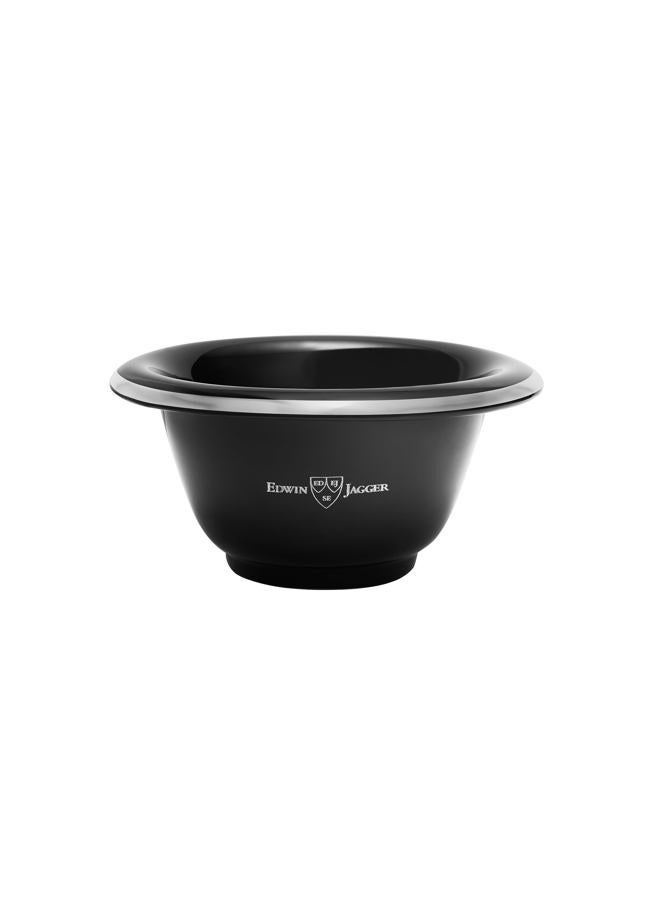 Edwin Jagger RN116 Porcelain Shaving Bowl for Men for Shaving Soap or Shaving Cream (Black) - Image 1