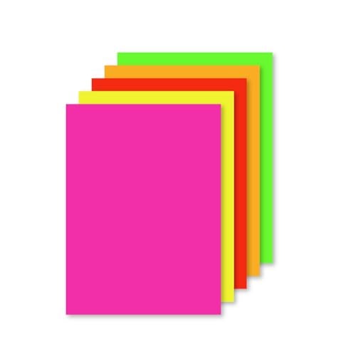 Royal Brites Variety Pack Fluorescent Poster Board, 22 x 28 Inches, Assorted Neon, 5-Sheet Pack (23407) - Image 1
