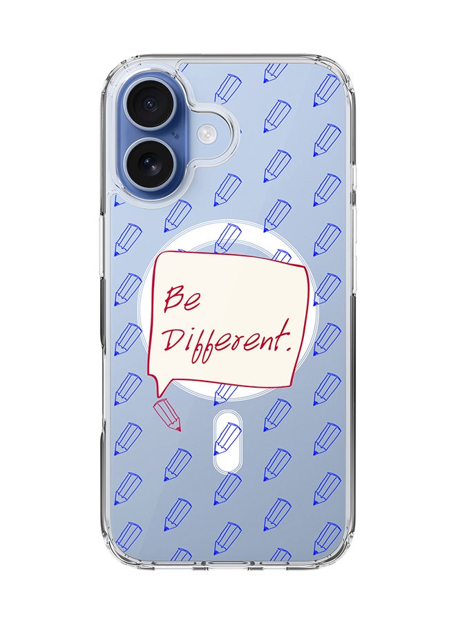 Stylizedd Classic Clear MagSafe Case for iPhone 17 , Hybrid Soft Case Flexible Edges Anti Drop TPU PC Gel Thin Transparent Cover [ Designed for iPhone 17 ] - Be Different