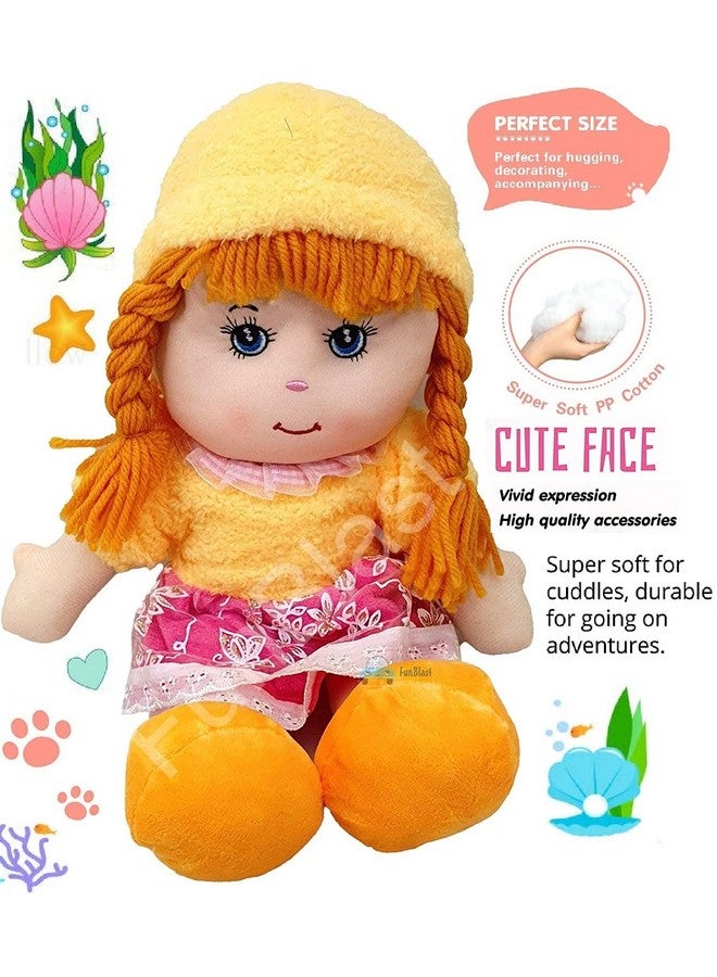 FunBlast 30 Cm Super Soft Stuffed Girl Doll - Polyfill Washable Cuddly Soft Plush Toy (Multicolor) - Image 2