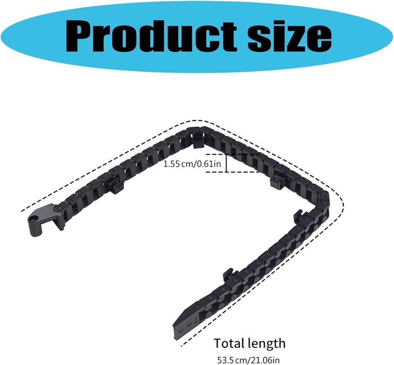 مجموعة إكسسوارات طابعة K1Max Open Drag Chain لطرازات سلسلة K1s مع مسامير وسلسلة نايلونية - Image 5
