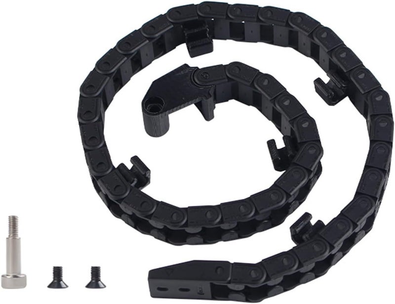 مجموعة إكسسوارات طابعة K1Max Open Drag Chain لطرازات سلسلة K1s مع مسامير وسلسلة نايلونية - Image 3
