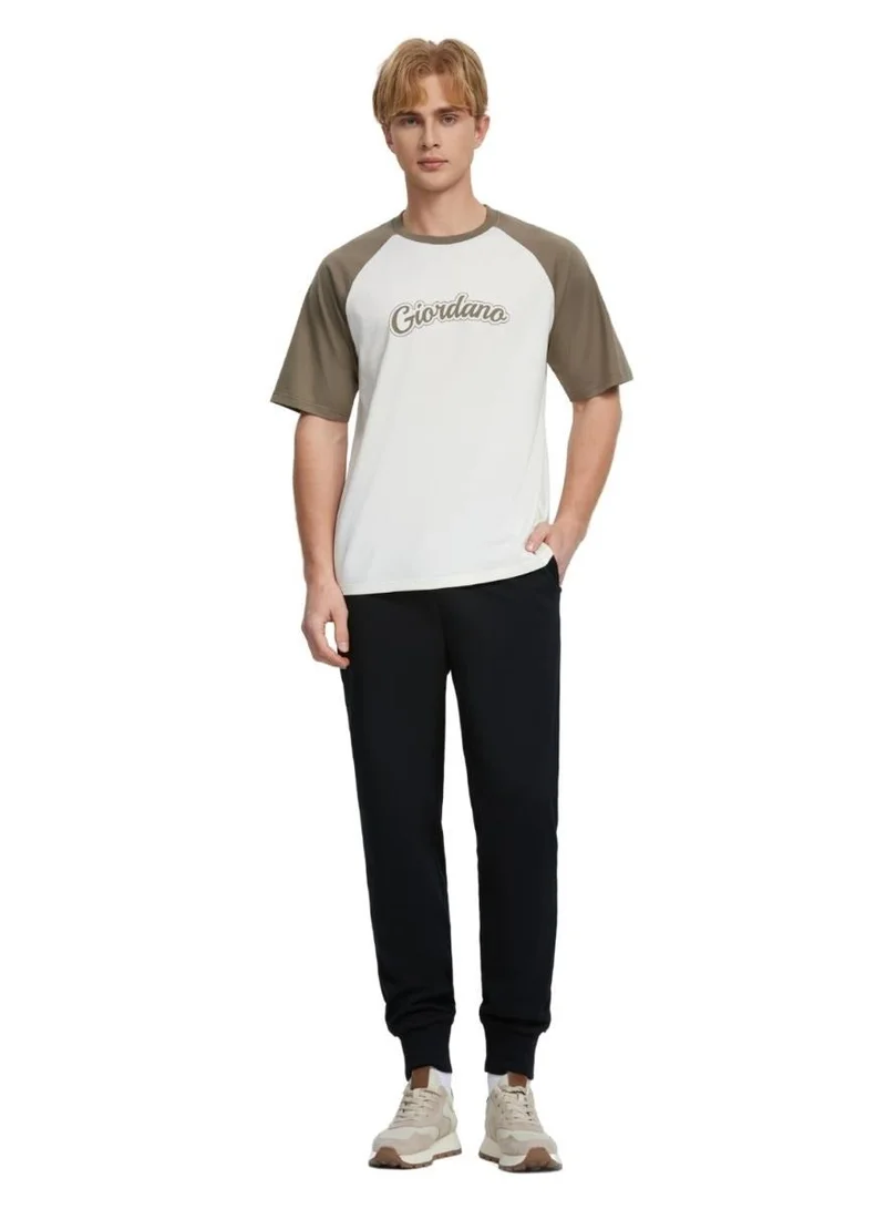 GIORDANO Men's Signature Print Tee - Multicolour