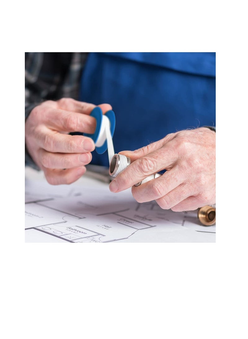 ROBUSTLINE Robustline Thread Sealing Teflon Tape with 0.25g/cm2 Density, 0.9MM x 12MTR PTFE for Pipe Fittings and Fixing Water Leak (12 MTRS) (250)  - Image 3