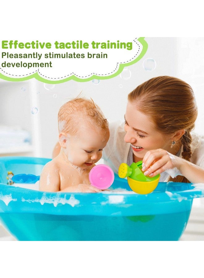 Biubee Bath Toys for Toddlers Age 1-3 - Baby Bath Tub Swimming Pool Water Table Toys, Easy to Clean, Mold Free Water Toys Fun Tactile Training Newborn Gifts, 3 Pack (Yellow) - Image 2