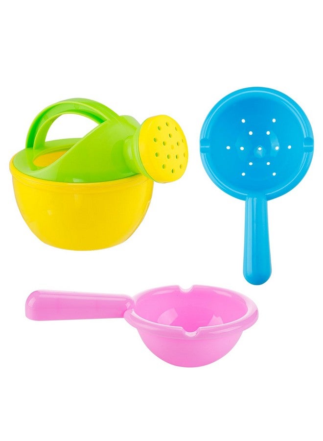 Biubee Bath Toys for Toddlers Age 1-3 - Baby Bath Tub Swimming Pool Water Table Toys, Easy to Clean, Mold Free Water Toys Fun Tactile Training Newborn Gifts, 3 Pack (Yellow) - Image 1