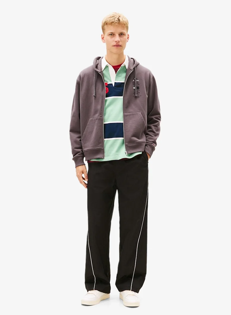 Tommy Jeans Washed Black Essential Hoodie for Men | Best Price UAE