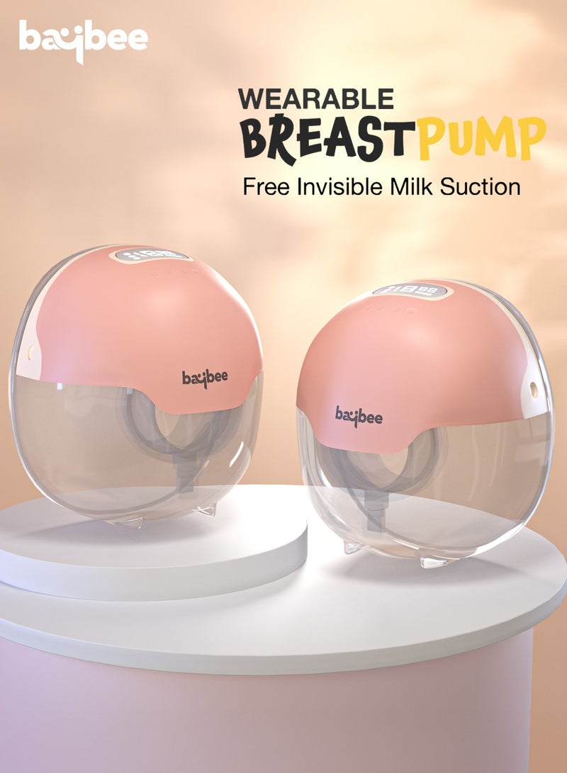 BAYBEE Portable Automatic Double Wearable Electric Breast Pump With 3 Modes And 15 Suction Levels, LED Display, Massage Mode - Image 2