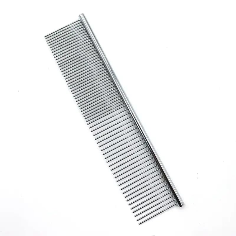 PET FUN Stainless Steel Pet Comb for Dogs & Cats – Dematting & Grooming Tool – Double-Sided Professional Comb for Shedding, Knots & Tangles – Safe & Durable for All Pet Hair Types - Image 4