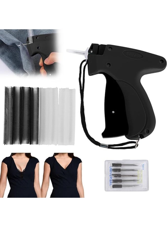 Sylqvxh Stitchy Quick Clothing Fixer,Fine Tagging Gun Kit for Clothing Fixer Mini Stitch Gun for Clothes Speedy Sticky Sewing Quilting Hemming Quick Tag Gun with 5 Needle, 500 White 500 Black Micro Fasteners - Image 1