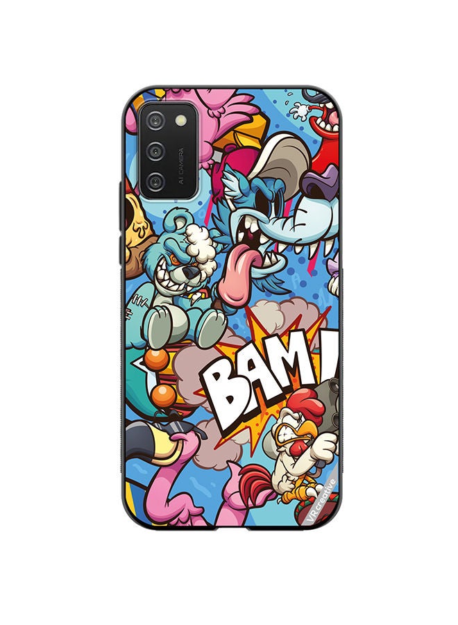 VR CREATIVE Protective Case Cover For Samsung Galaxy A03s Cartoon Design Multicolour - Image 1