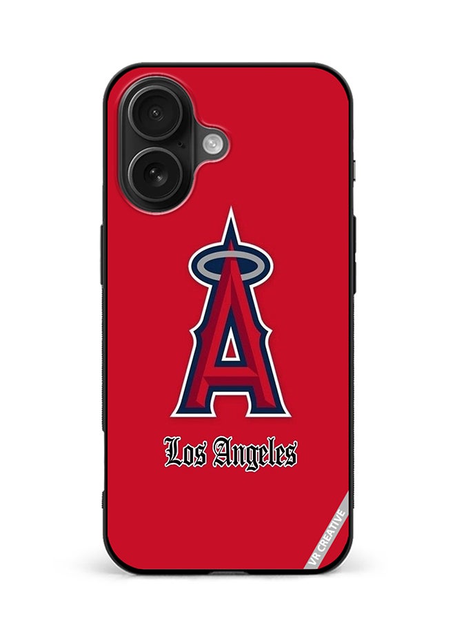 Protective Case Cover For Apple iPhone 16 Los Angeles Design Multicolour