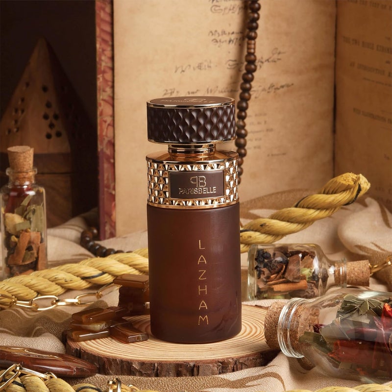 Parisbelle Lazham Oasis Collection Extrait De Parfum 100ml | Aromatic-Leather Scent with Sage, Oud & Musk - Image 4
