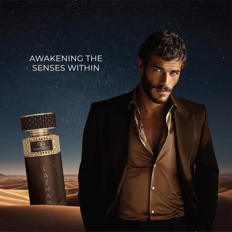 Parisbelle Lazham Oasis Collection Extrait De Parfum 100ml | Aromatic-Leather Scent with Sage, Oud & Musk - Image 3