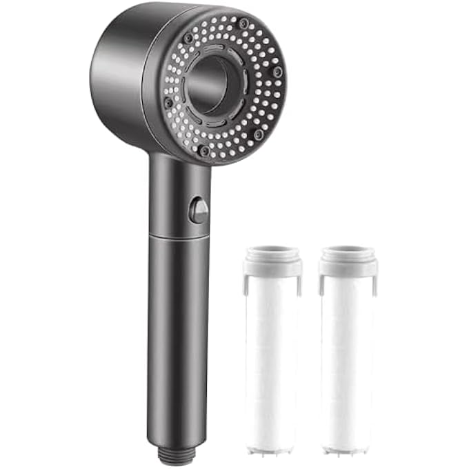 Filtered Hand Held Shower Head High Pressure Help Reduces Hair Loss Boost Skin Remove Chlorine Hard Water Filter Shower Head with Extra 2 Filters - Image 1