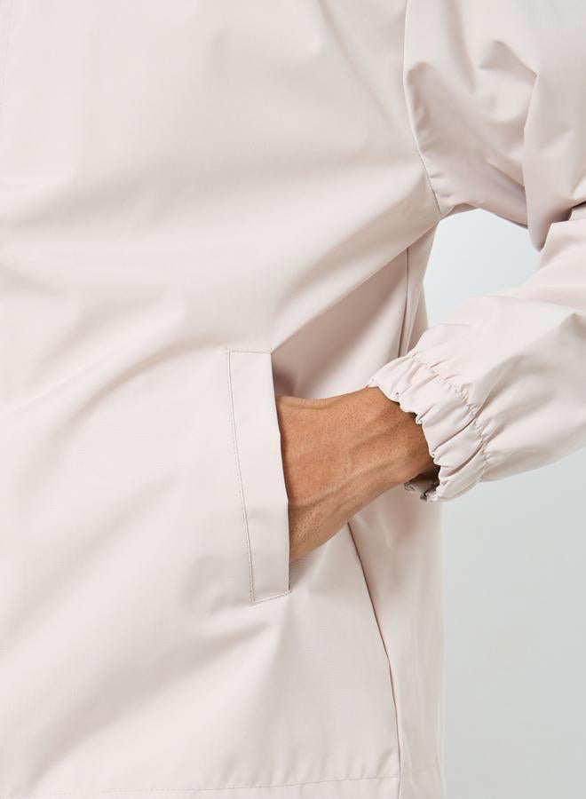 ستايلي جاكيت مقاوم للرياح فضفاض بياقة هودي - Image 5