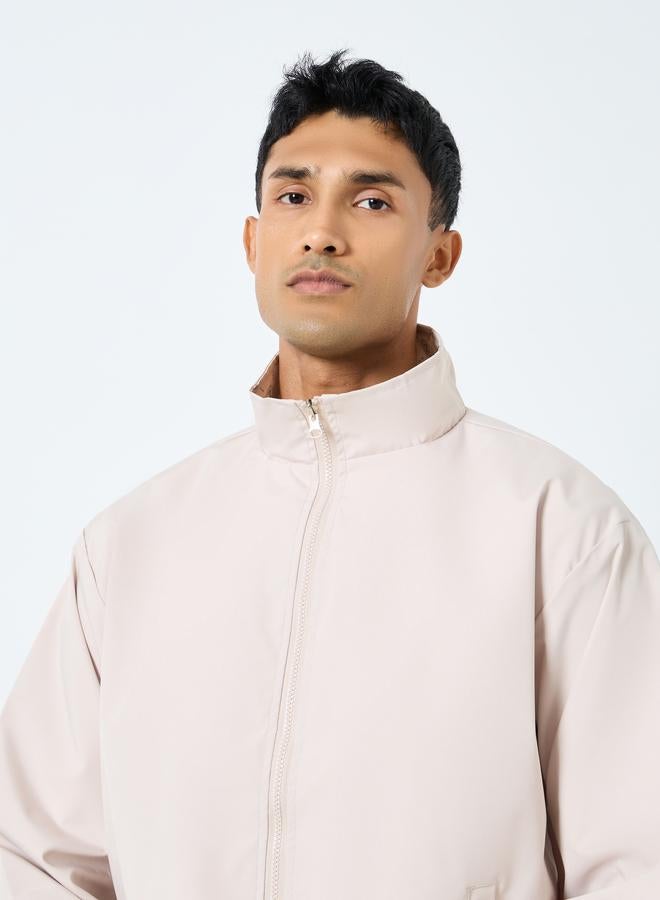 ستايلي جاكيت مقاوم للرياح فضفاض بياقة هودي - Image 4