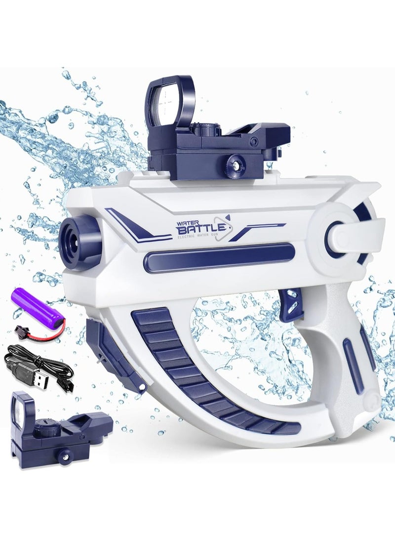 DubaiGallery Water Gun Toy for Kids,NIBEMINENT Electric Automatic High Pressure Strong Pool Toys Water Squirt,Cool Appearance Large Capacity Fast Shooting,Ideal Summer Gifts for Boys Girls Beach Swimming - Image 1