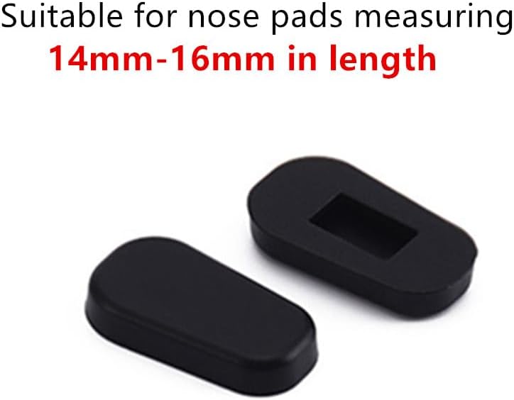 BEHLINE Nose Pads Covers,5 Pairs Slip-on Eyeglasses Nose Pads Covers,Soft Silicone Eye Glasses Nose Piece,Anti-Slip Nose Cushion Piece Nose Bridge Pads(Black) - Image 5