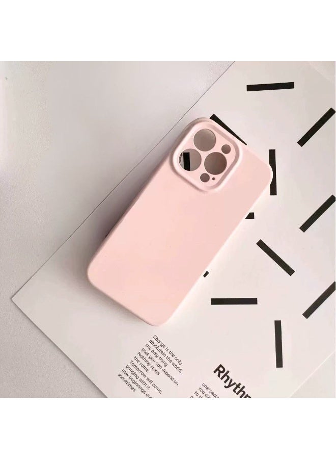 ألترون جراب ALTRONE لهاتف iPhone 16 Pro Max، غطاء سيليكون سائل متوافق مع MagSafe - جراب هاتف نحيف وناعم ومقاوم للصدمات مع حماية لعدسة الكاميرا، مقاوم للخدش وبصمات الأصابع (لون وردي كريمي) - Image 3