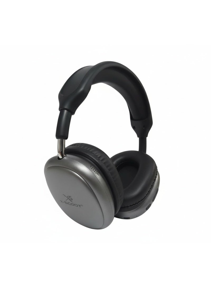 X-SCOOT XS-655 Wireless Bluetooth Headphones, 40mm Deep Bass Drivers, Hands-Free Calls, TF Card & 3.5mm AUX, Extra Soft Cushions, 24H Playtime, USB-C Charging - Image 1