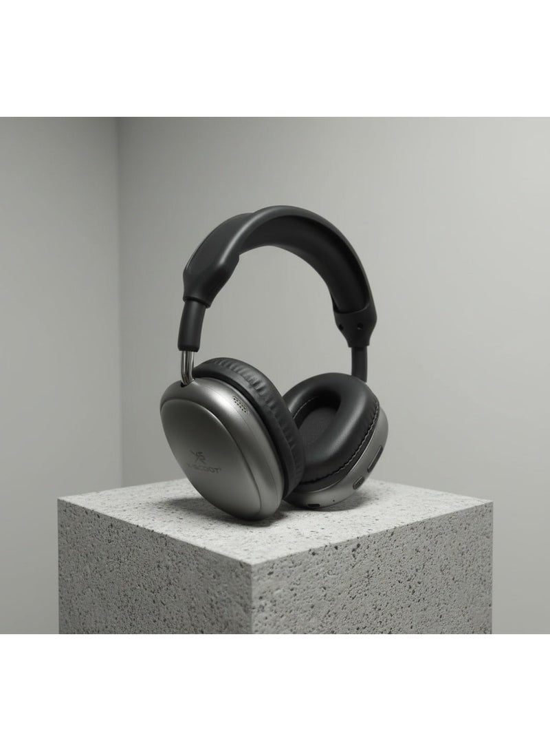 X-SCOOT XS-655 Wireless Bluetooth Headphones, 40mm Deep Bass Drivers, Hands-Free Calls, TF Card & 3.5mm AUX, Extra Soft Cushions, 24H Playtime, USB-C Charging - Image 4