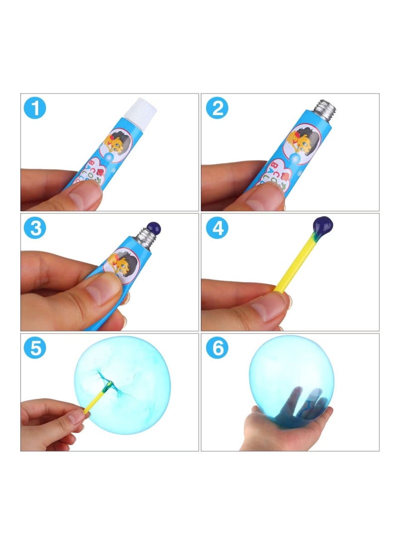 20PCS Blow Plastic Bubbles Toy Set, Large Bubble Balloons Bubble Blowing Products Collection Kid-Friendly Bubble Blowing Toys for Kids Outside Party Birthday Gift Toddler Outdoor Toys(Random Number of Each Color) - Image 5