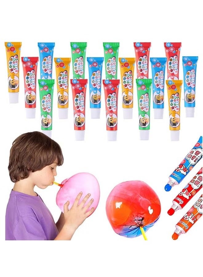 20PCS Blow Plastic Bubbles Toy Set, Large Bubble Balloons Bubble Blowing Products Collection Kid-Friendly Bubble Blowing Toys for Kids Outside Party Birthday Gift Toddler Outdoor Toys(Random Number of Each Color) - Image 1