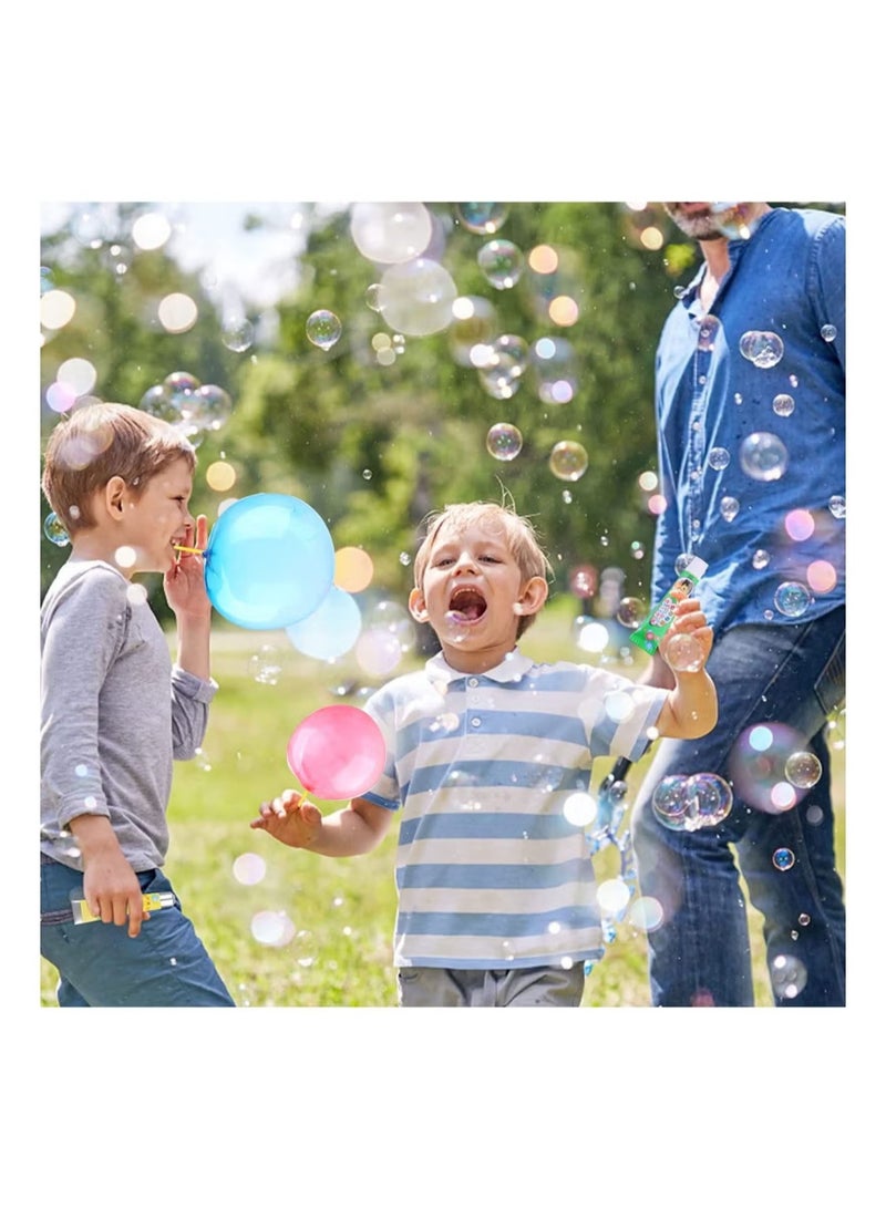 20PCS Blow Plastic Bubbles Toy Set, Large Bubble Balloons Bubble Blowing Products Collection Kid-Friendly Bubble Blowing Toys for Kids Outside Party Birthday Gift Toddler Outdoor Toys(Random Number of Each Color) - Image 2