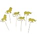 TKMOS 30 Pack Gold Glitter Jungle Safari Animal Cake Cupcake Toppers Cupcake Picks Decorations for Jungle Safari Animal Themed Baby Shower Birthday Party - Image 4