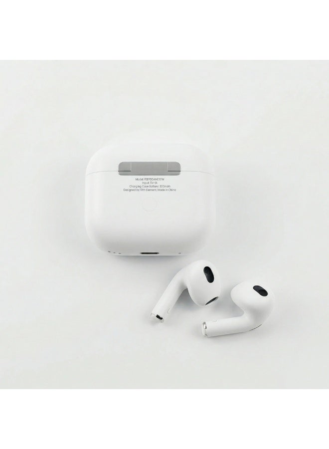 FIFTH ELEMENT CTRL Digital Display ANC True Wireless Earbuds with TFT Touchscreen Charging Case & Bluetooth 5.4 – White - Image 3