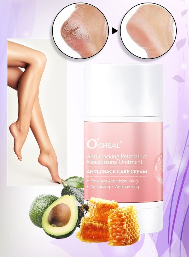 OCHEAL Anti Cracking Petrolatum Moisturizing Ointment Anti Drying Anti Crack Care Cream for Foot Hand and Lips Cracked Repair Body Cream Cracked Feet Cream Repair and Softens Skin Moisturizer 40g - Image 1