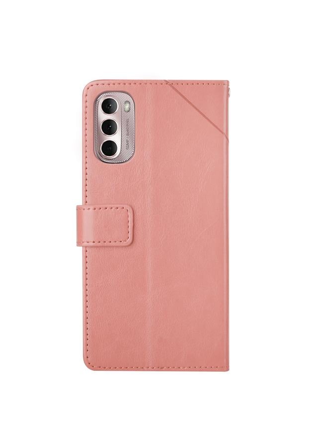 اس-توب جراب لهاتف Motorola Moto G Stylus 5G 2022 Y بخياطة أفقية من الجلد القابل للطي - Image 3